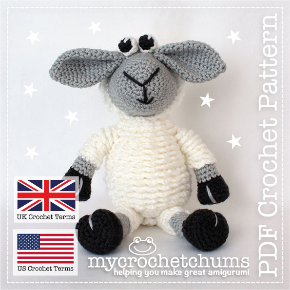 Picture of cover for chunky lamb amigurumi crochet pattern