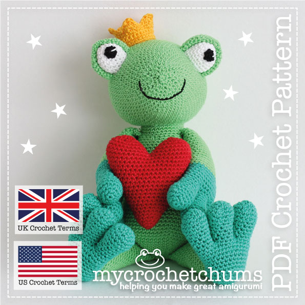 Picture of cover for cuddly frog amigurumi crochet pattern