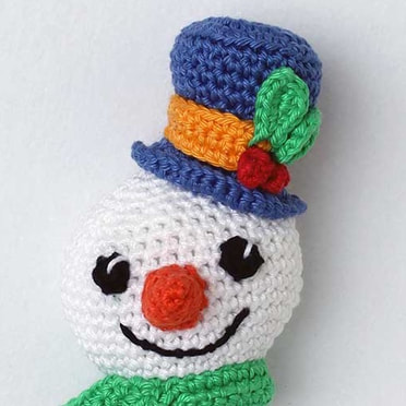 Picture of crochet Snowman Head