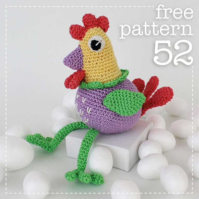 Picture for free crochet spring chicken pattern