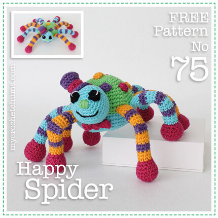 Picture of free crochet amigurumi spider