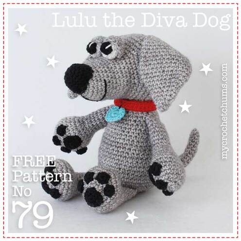 Picture for cover of free Lulu the diva dog crochet pattern