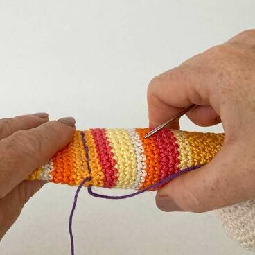 Picture Fig 12 working over second edge of leg