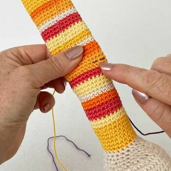 Picture of Fig 5 - second running stitch