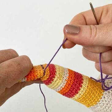 Picture of Fig 8 pull yarn taut