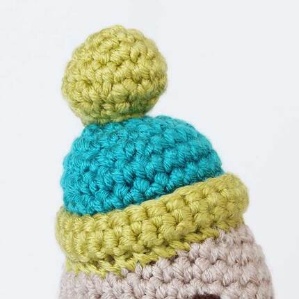 Picture of hat for crochet walrus