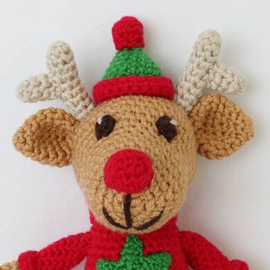 Picture of Crochet Reindeer Head