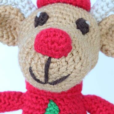 Picture of Crochet reindeer face