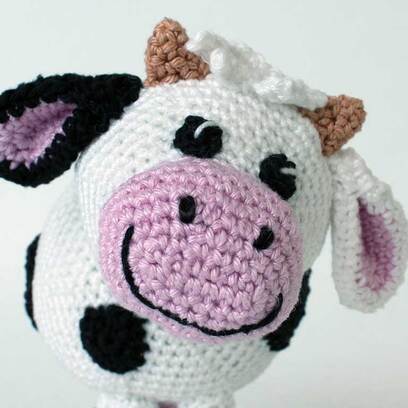 Picture of crochet Dairy Cow's Face