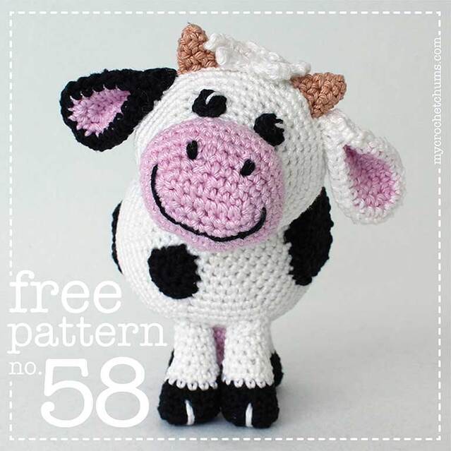 Picture of Amigurumi Crochet Dairy Cow