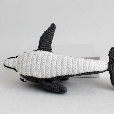 Picture of crochet big dolphin underside