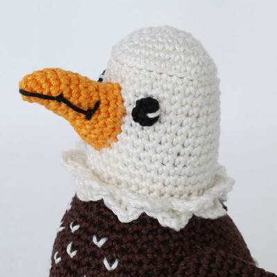 Picture of Crochet Bald Eagle, beak