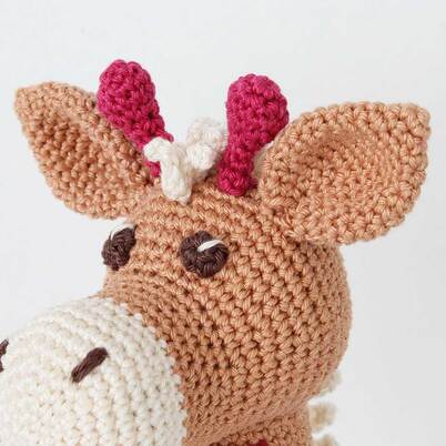 Picture of crochet giraffe horns