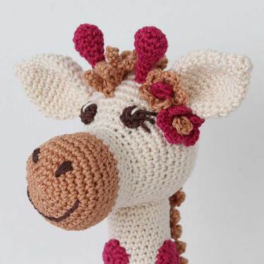 Picture of crochet girl giraffe head