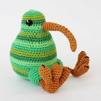 Picture of Crochet Kiwi, front right view