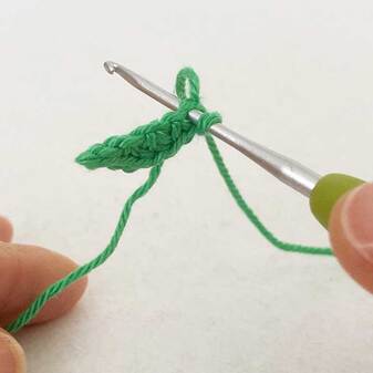 Picture of Fig 4, Crochet Leaf