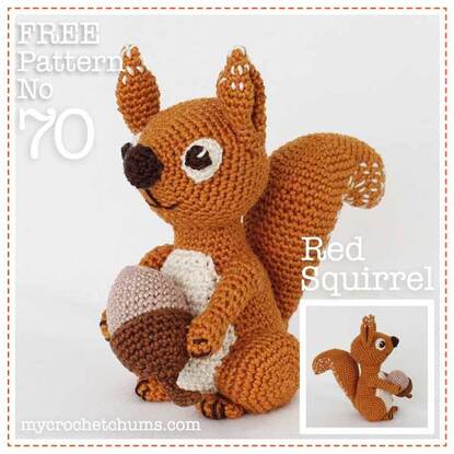 Cover Picture for Free Red Squirrel amigurumi crochet pattern