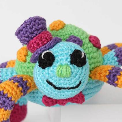 Picture of face detail Crochet spider