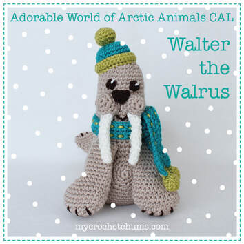 Picture of finished crochet walrus