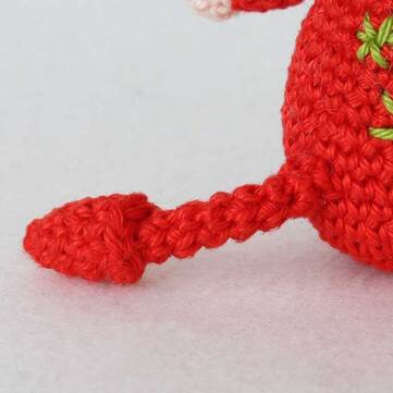 Picture of Crochet devil - tail detail