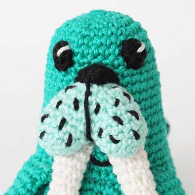 Picture of amigurumi crochet Walrus Face