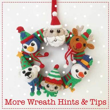 Cover pic for link to crochet wreath hints and tips