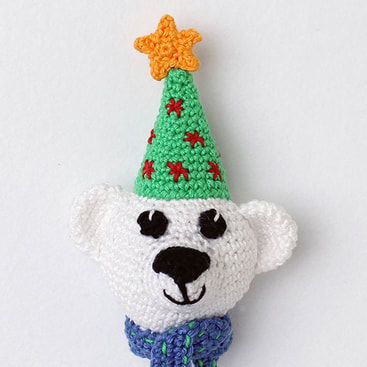 Picture of Crochet Polar Bear - hat detail