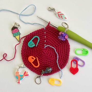 How to Use Scrap Yarn as a Stitch Marker • Salty Pearl Crochet
