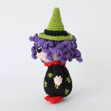 Picture of crochet witch - left side